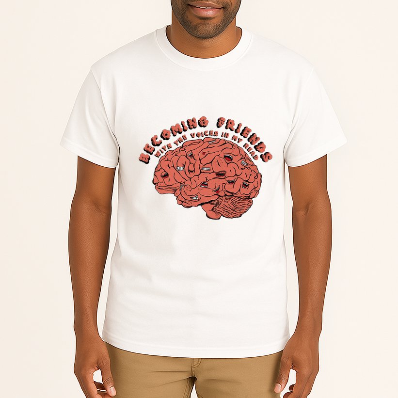 Becoming Friends with The Voices in My Head Tall T-Shirt