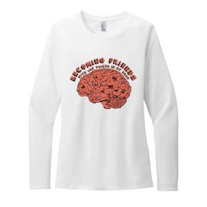 Becoming Friends with The Voices in My Head Womens CVC Long Sleeve Shirt