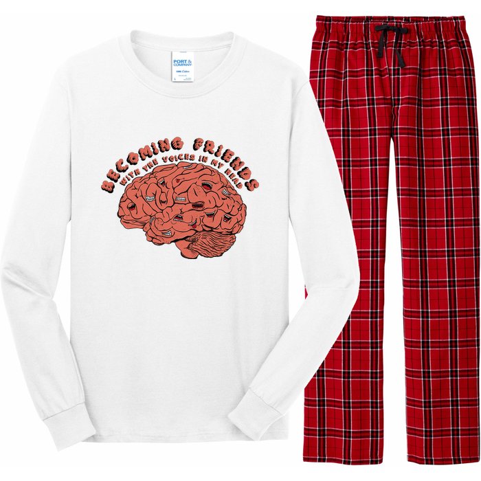 Becoming Friends with The Voices in My Head Long Sleeve Pajama Set