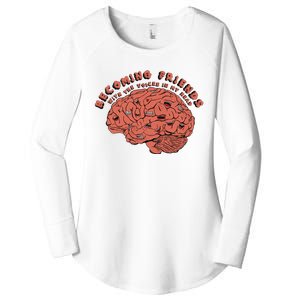 Becoming Friends with The Voices in My Head Women's Perfect Tri Tunic Long Sleeve Shirt