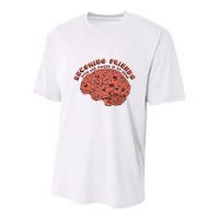 Becoming Friends with The Voices in My Head Youth Performance Sprint T-Shirt