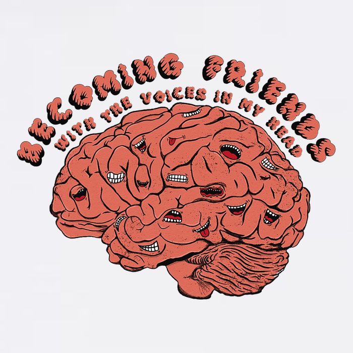 Becoming Friends with The Voices in My Head Youth Performance Sprint T-Shirt