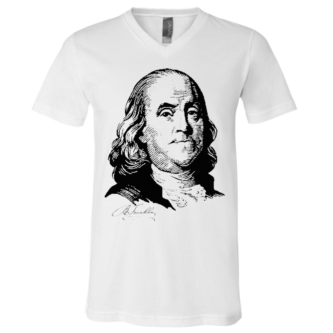 Benjamin Franklin We The People Constitution  V-Neck T-Shirt