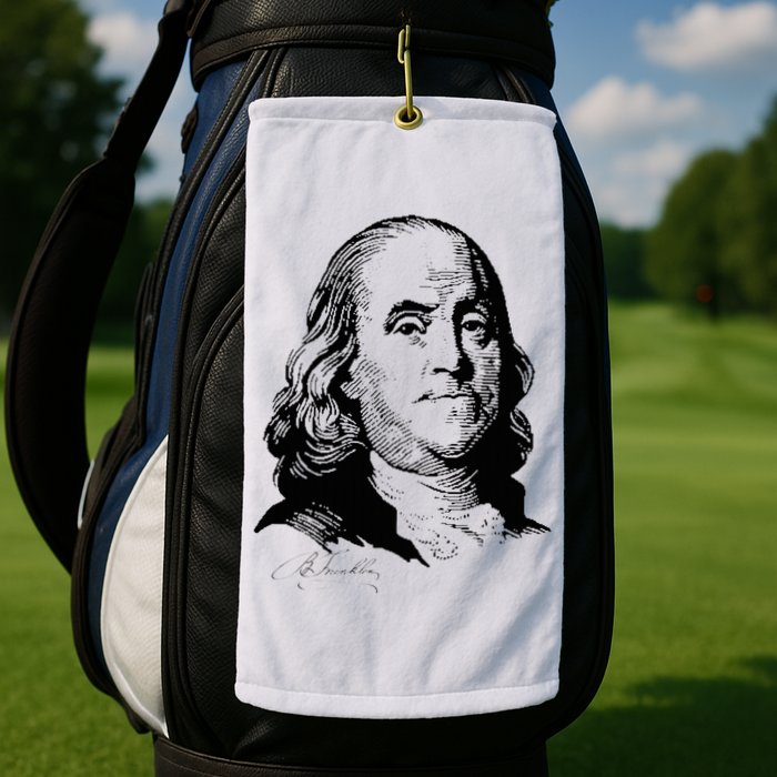 Benjamin Franklin We The People Constitution  Golf Towel