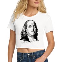Benjamin Franklin We The People Constitution  Women's Crop Top Tee