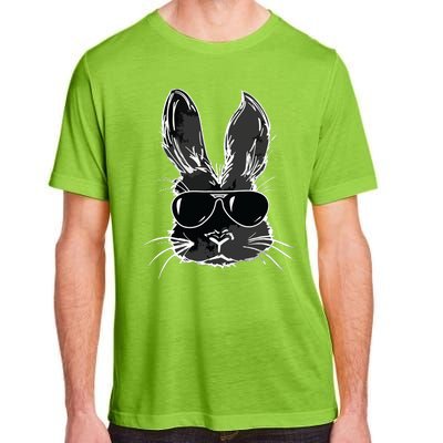 Bunny Face With Sunglasses For Easter Day Adult ChromaSoft Performance T-Shirt