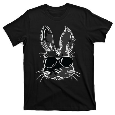 Bunny Face With Sunglasses For Easter Day T-Shirt