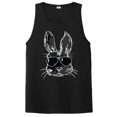 Bunny Face With Sunglasses For Easter Day PosiCharge Competitor Tank