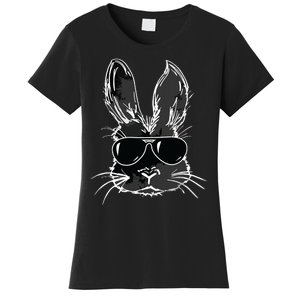 Bunny Face With Sunglasses For Easter Day Women's T-Shirt