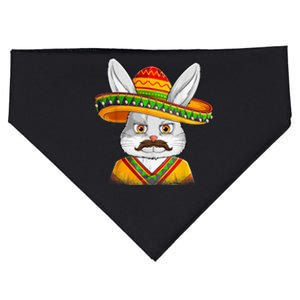 Bunny Face With Sombrero Men Easter Day USA-Made Doggie Bandana