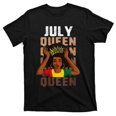 Birthday For Women July Queen African T-Shirt