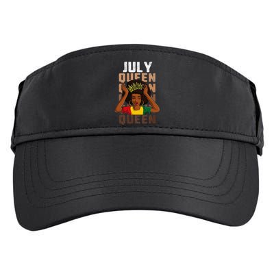 Birthday For Women July Queen African Adult Drive Performance Visor