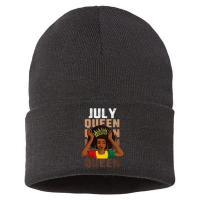 Birthday For Women July Queen African Sustainable Knit Beanie