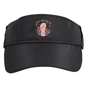 Boho Flower Wo When We Fight We Win Kamala Supporter Adult Drive Performance Visor