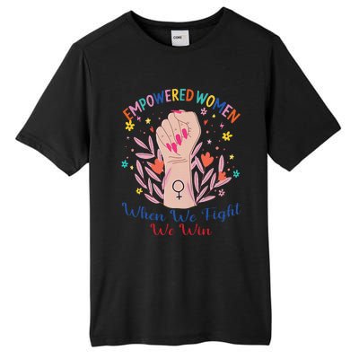 Boho Flower Wo When We Fight We Win Kamala Supporter Tall Fusion ChromaSoft Performance T-Shirt