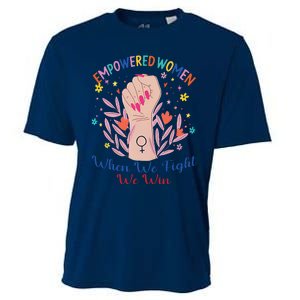 Boho Flower Wo When We Fight We Win Kamala Supporter Cooling Performance Crew T-Shirt