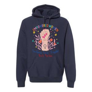 Boho Flower Wo When We Fight We Win Kamala Supporter Premium Hoodie