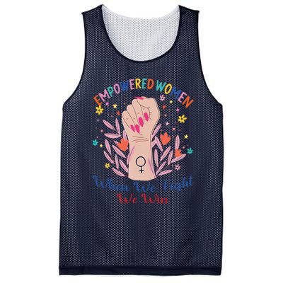 Boho Flower Wo When We Fight We Win Kamala Supporter Mesh Reversible Basketball Jersey Tank