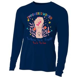 Boho Flower Wo When We Fight We Win Kamala Supporter Cooling Performance Long Sleeve Crew