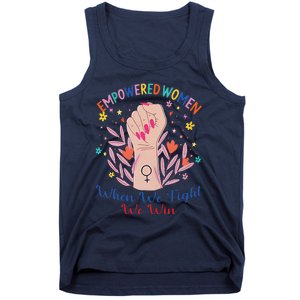 Boho Flower Wo When We Fight We Win Kamala Supporter Tank Top