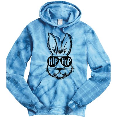 Bunny Face With Sunglasses Hip Hop Happy Easter Tie Dye Hoodie