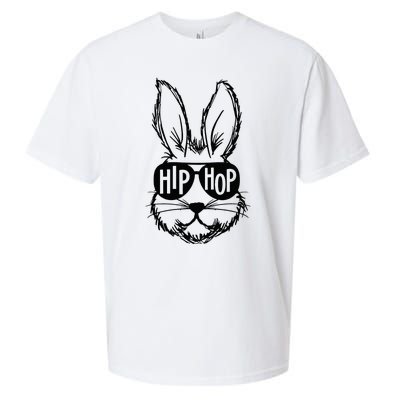 Bunny Face With Sunglasses Hip Hop Happy Easter Sueded Cloud Jersey T-Shirt