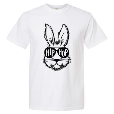 Bunny Face With Sunglasses Hip Hop Happy Easter Garment-Dyed Heavyweight T-Shirt