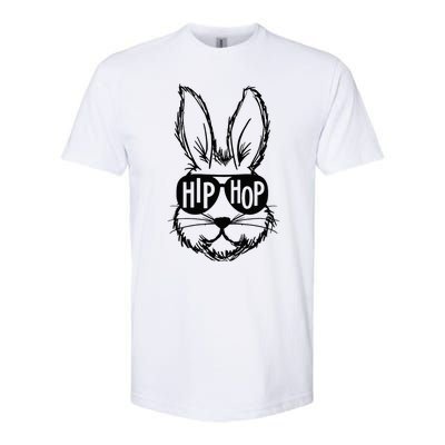 Bunny Face With Sunglasses Hip Hop Happy Easter Softstyle CVC T-Shirt