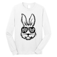 Bunny Face With Sunglasses Hip Hop Happy Easter Long Sleeve Shirt