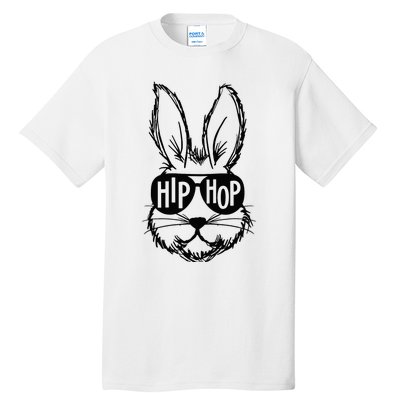 Bunny Face With Sunglasses Hip Hop Happy Easter Tall T-Shirt