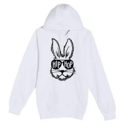 Bunny Face With Sunglasses Hip Hop Happy Easter Premium Pullover Hoodie