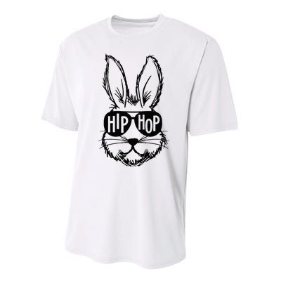 Bunny Face With Sunglasses Hip Hop Happy Easter Performance Sprint T-Shirt