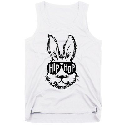 Bunny Face With Sunglasses Hip Hop Happy Easter Tank Top