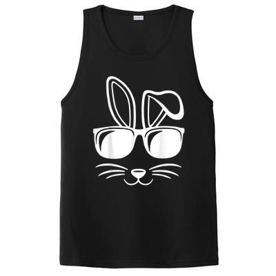 Bunny Face With Sunglasses Easter Day PosiCharge Competitor Tank