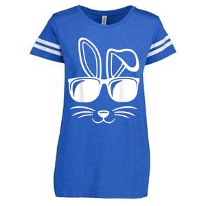 Bunny Face With Sunglasses Easter Day Enza Ladies Jersey Football T-Shirt