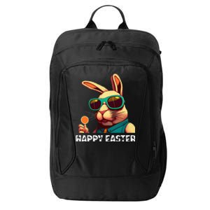 Bunny Face With Sunglasses Funny Easter Day City Backpack