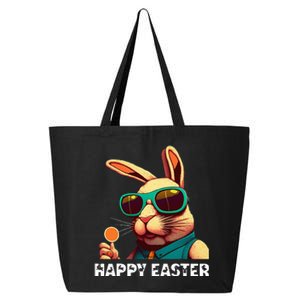 Bunny Face With Sunglasses Funny Easter Day 25L Jumbo Tote