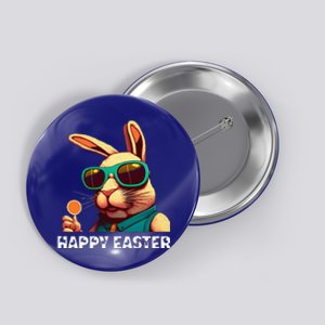 Bunny Face With Sunglasses Funny Easter Day Button