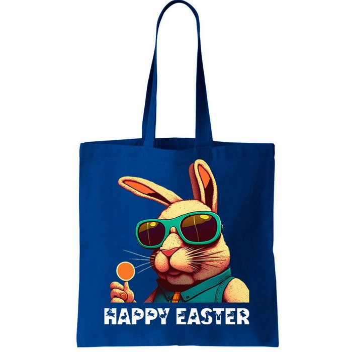 Bunny Face With Sunglasses Funny Easter Day Tote Bag