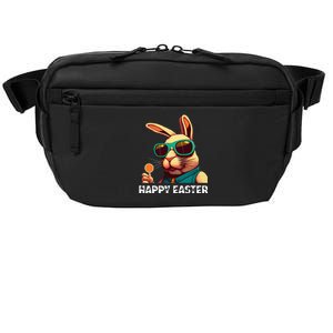 Bunny Face With Sunglasses Funny Easter Day Crossbody Pack