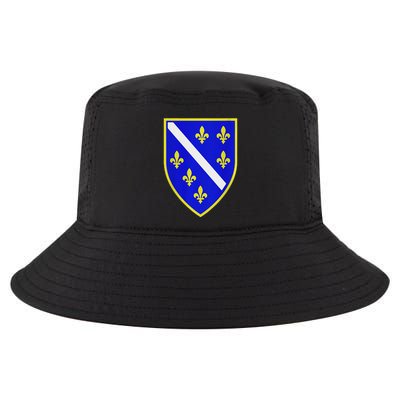 Bosnian Flag With Lily Cool Comfort Performance Bucket Hat