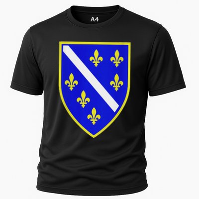 Bosnian Flag With Lily Performance Shirt
