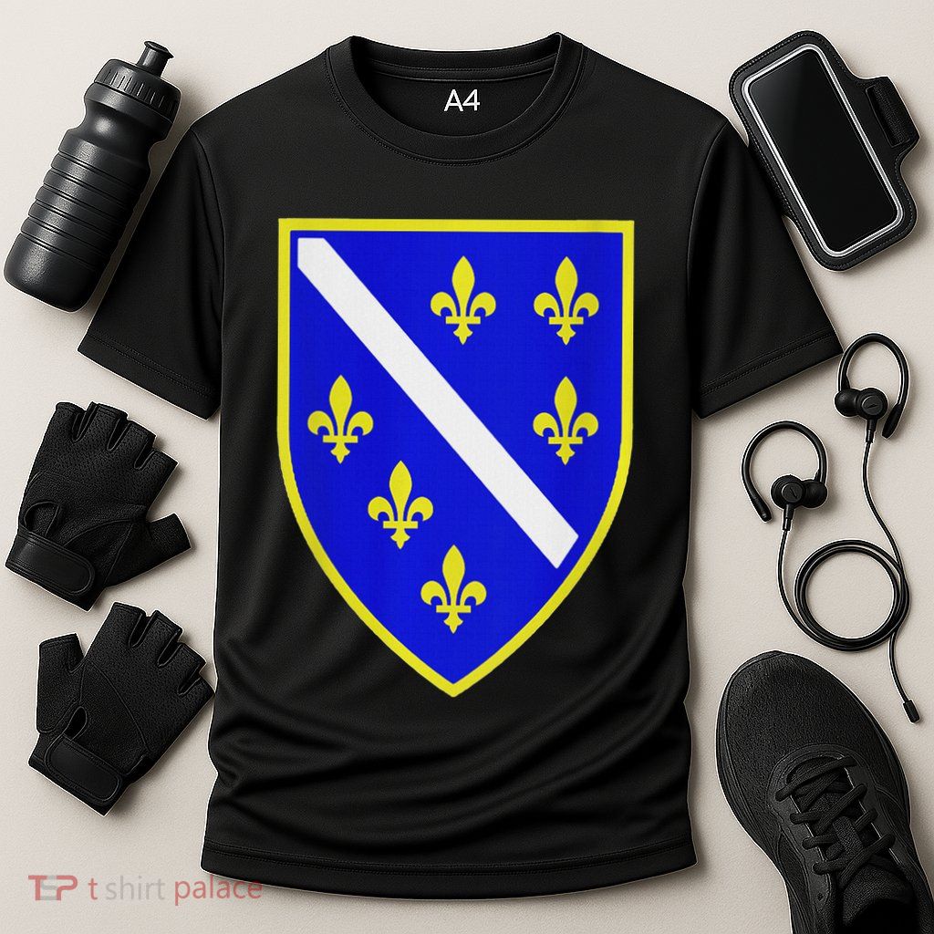 Bosnian Flag With Lily Performance Shirt