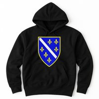 Bosnian Flag With Lily Hoodie