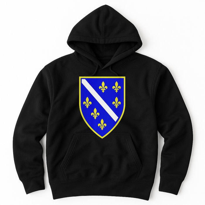 Bosnian Flag With Lily Hoodie