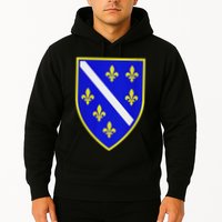 Bosnian Flag With Lily Hoodie