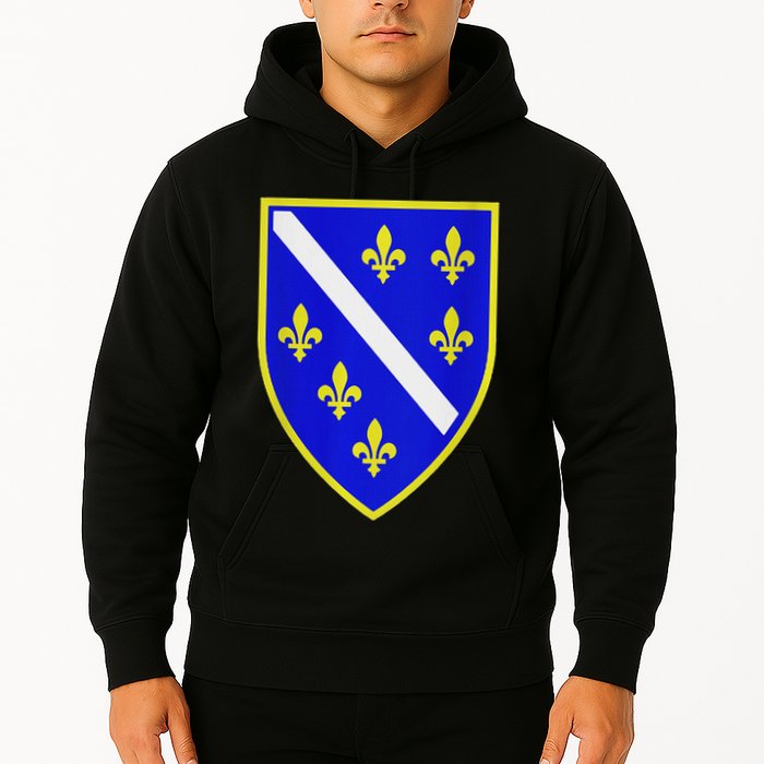 Bosnian Flag With Lily Hoodie