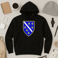 Bosnian Flag With Lily Hoodie