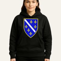Bosnian Flag With Lily Hoodie