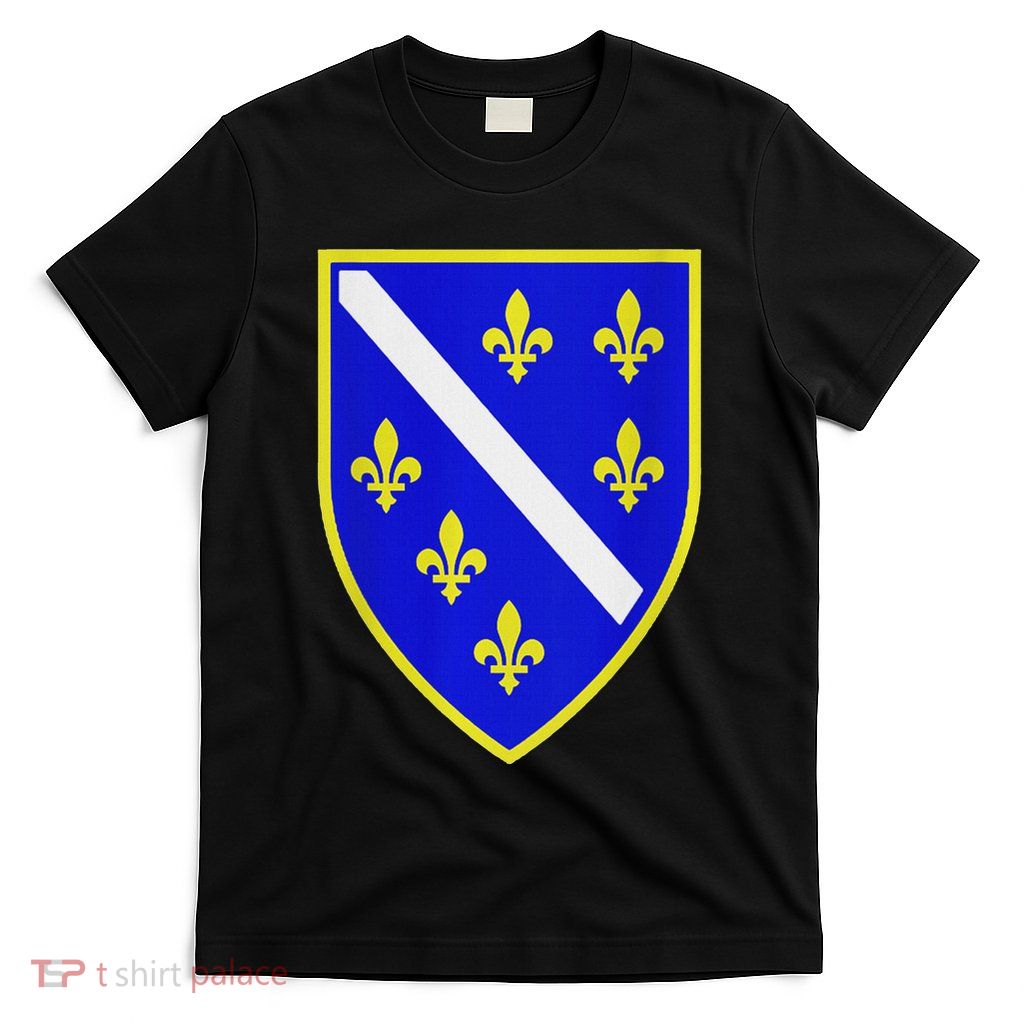 Bosnian Flag With Lily T-Shirt